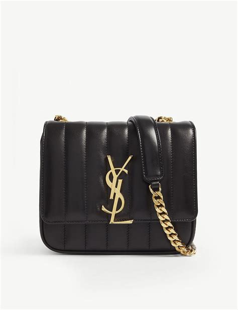 ysl black on black crossbody|ysl crossbody bag black chain.